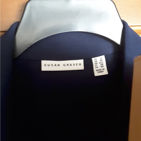 QVC SUSAN GRAVER button down blouse - Picture 3 of 3